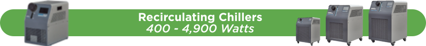 Recirculating Chillers Product Map