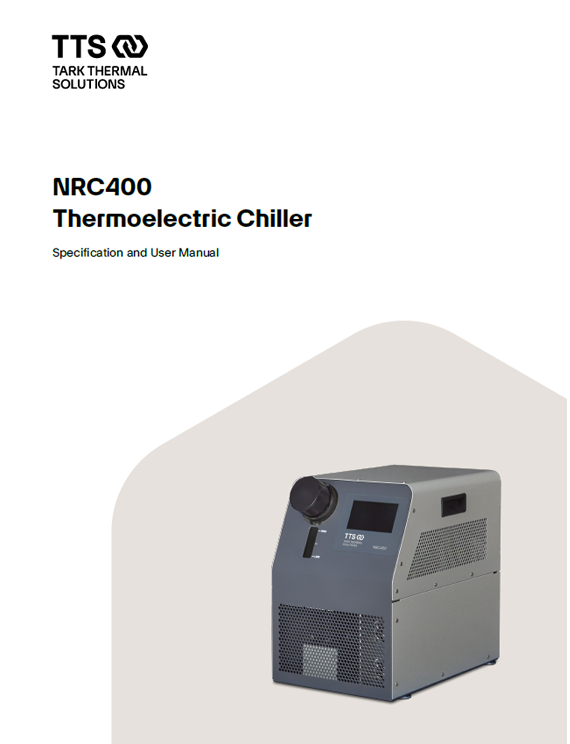 NRC400 chiller manual cover
