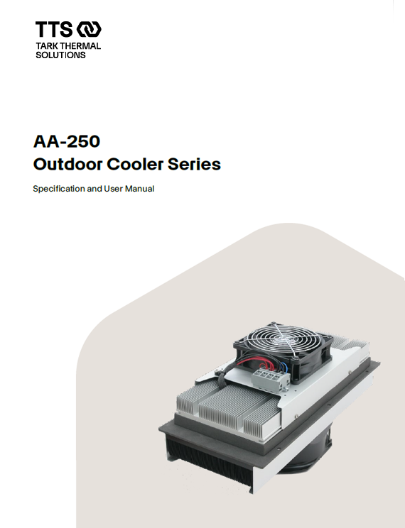 AA250 user manual cover