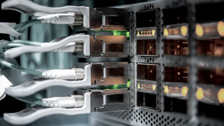 Ethernet cables to server
