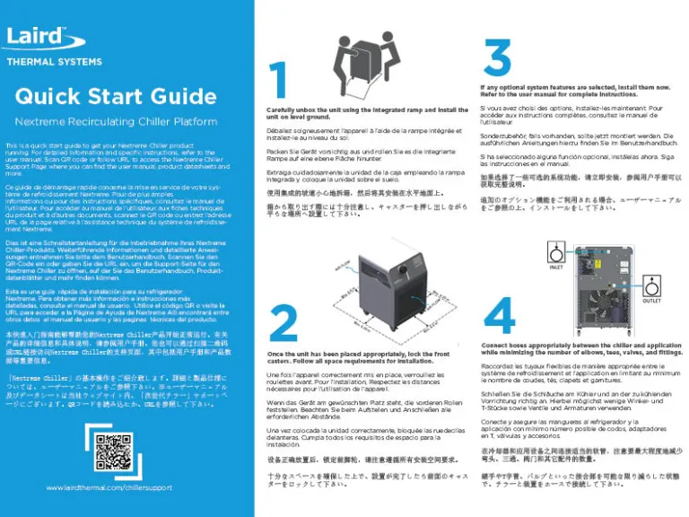 Quick Start Guide Nextreme Chiller