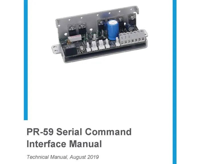 PR-59-Serial-Command-Interface-Manual-Cover