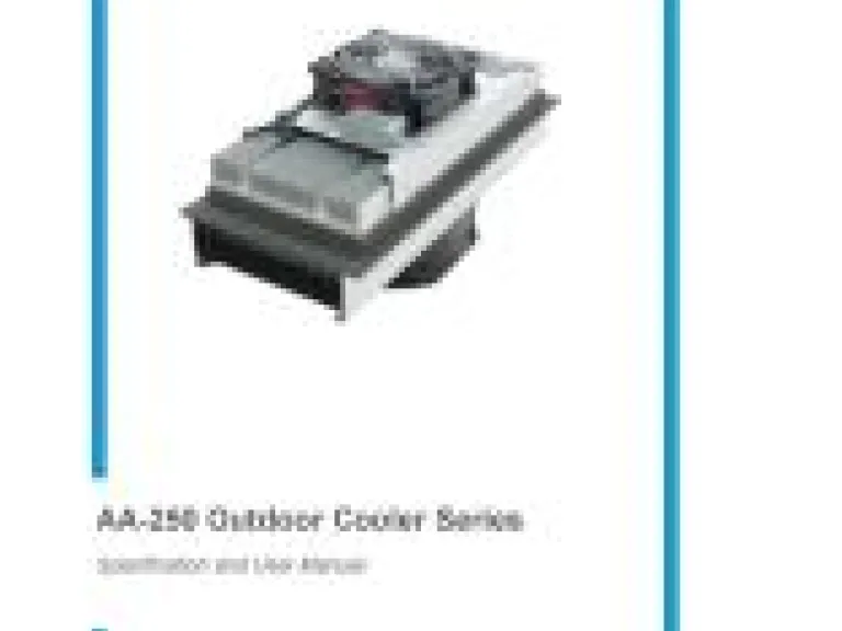 AA-250 Outdoor Cooler Series User Manual