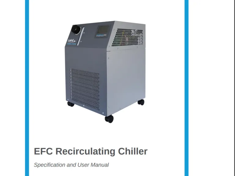 EFC Recirculating Chiller Manual Cover