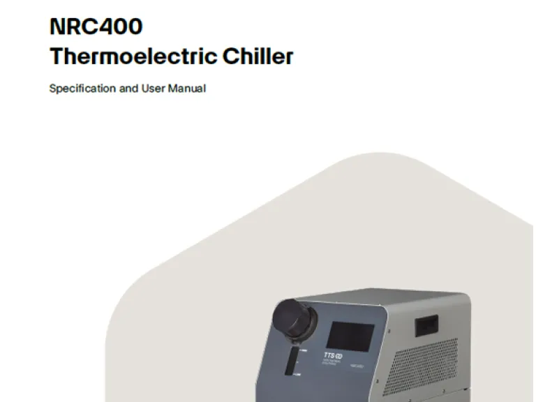 NRC400 chiller manual cover