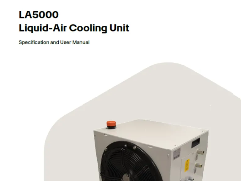 LA5000 user manual cover 2