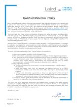 Conflict Materials Policy Cover 