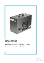 MRC150/300 Benchtop Recirculating Chiller User Manual Image